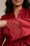 Zivame Luxe Satin 5 Pc Sleep Set - Scarlet Sag — thumbnail 8
